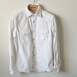 Suitsupply Western Style White Button-Down Shirt